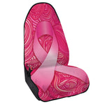 Breast Cancer Awareness Ribbon Print Waterproof Car Seat Cover