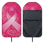 Breast Cancer Awareness Ribbon Print Waterproof Car Seat Cover
