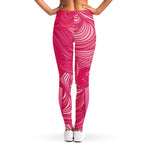 Breast Cancer Awareness Ribbon Print Women's Leggings
