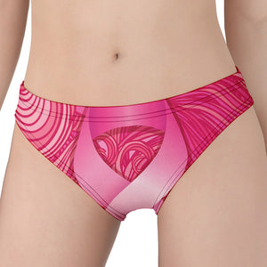 Breast Cancer Awareness Ribbon Print Women's Panties