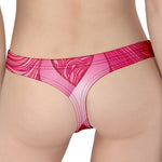 Breast Cancer Awareness Ribbon Print Women's Thong