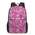 Breast Cancer Awareness Symbol Print 17 Inch Backpack