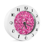 Breast Cancer Awareness Symbol Print Alarm Clock