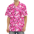 Breast Cancer Awareness Symbol Print Aloha Shirt