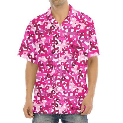 Breast Cancer Awareness Symbol Print Aloha Shirt