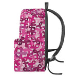 Breast Cancer Awareness Symbol Print Backpack