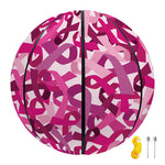 Breast Cancer Awareness Symbol Print Basketball