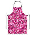 Breast Cancer Awareness Symbol Print Bib Apron With Pocket