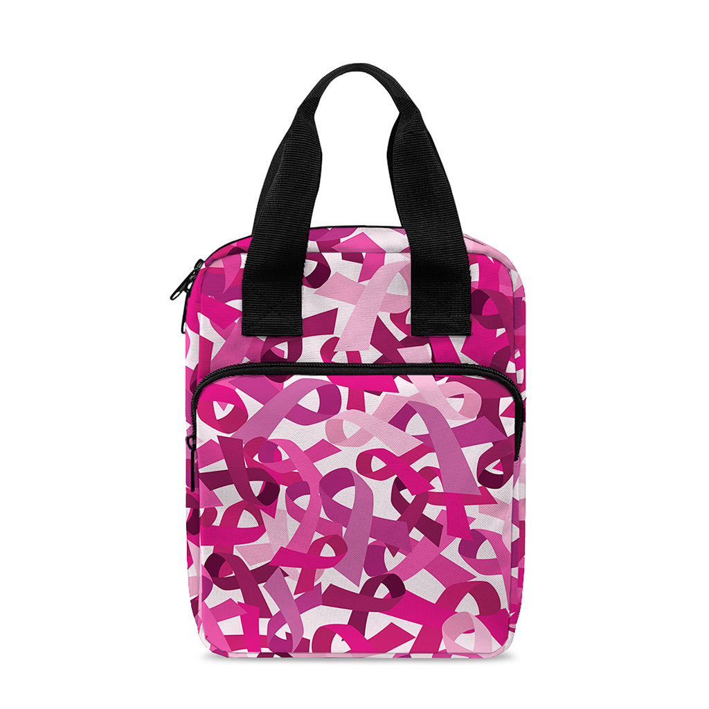Breast Cancer Awareness Symbol Print Bible Tote Bag