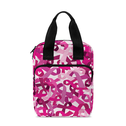 Breast Cancer Awareness Symbol Print Bible Tote Bag