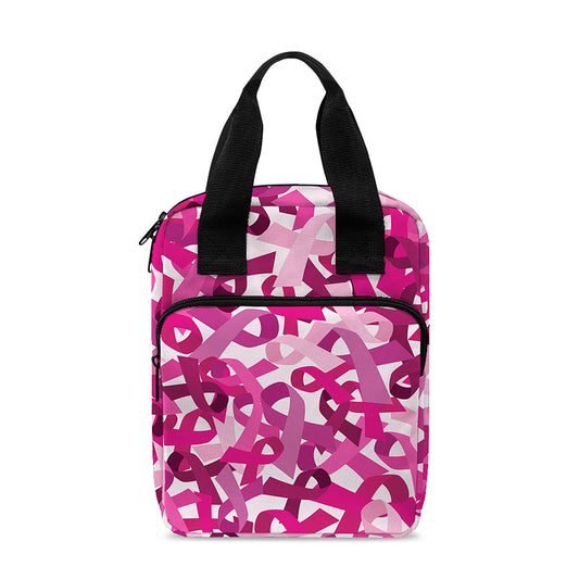 Breast Cancer Awareness Symbol Print Bible Tote Bag