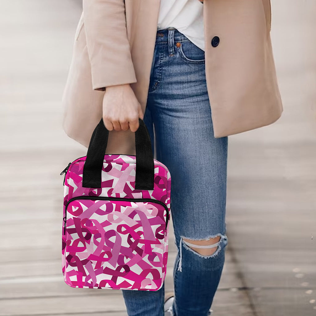 Breast Cancer Awareness Symbol Print Bible Tote Bag