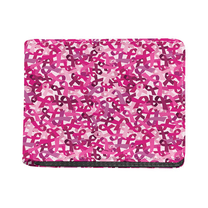Breast Cancer Awareness Symbol Print Bifold Wallet
