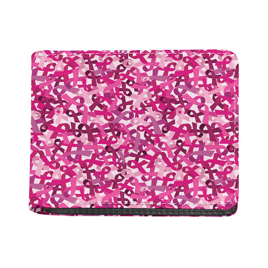 Breast Cancer Awareness Symbol Print Bifold Wallet