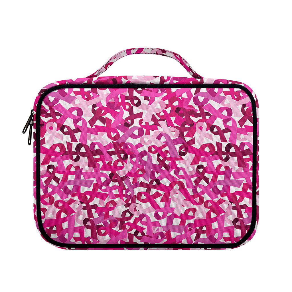 Breast Cancer Awareness Symbol Print Briefcase Bible Bag