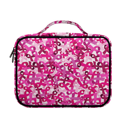 Breast Cancer Awareness Symbol Print Briefcase Bible Bag