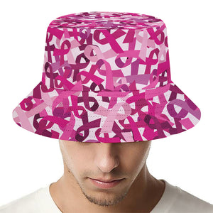 Breast Cancer Awareness Symbol Print Bucket Hat