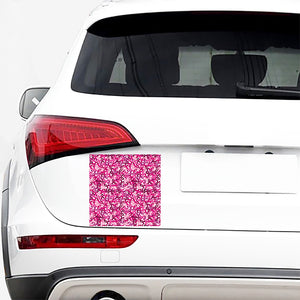 Breast Cancer Awareness Symbol Print Car Sticker