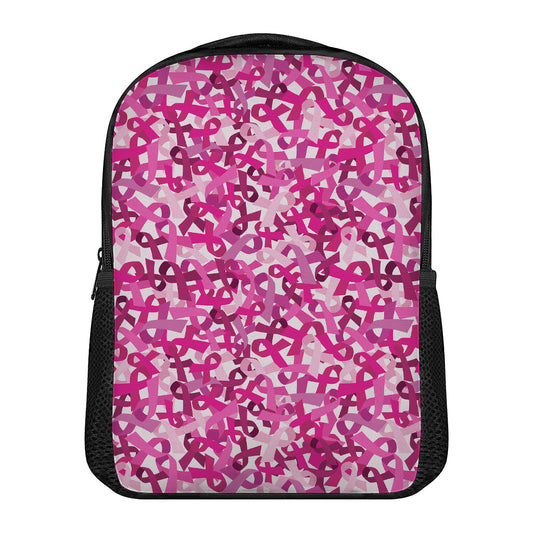 Breast Cancer Awareness Symbol Print Casual Backpack