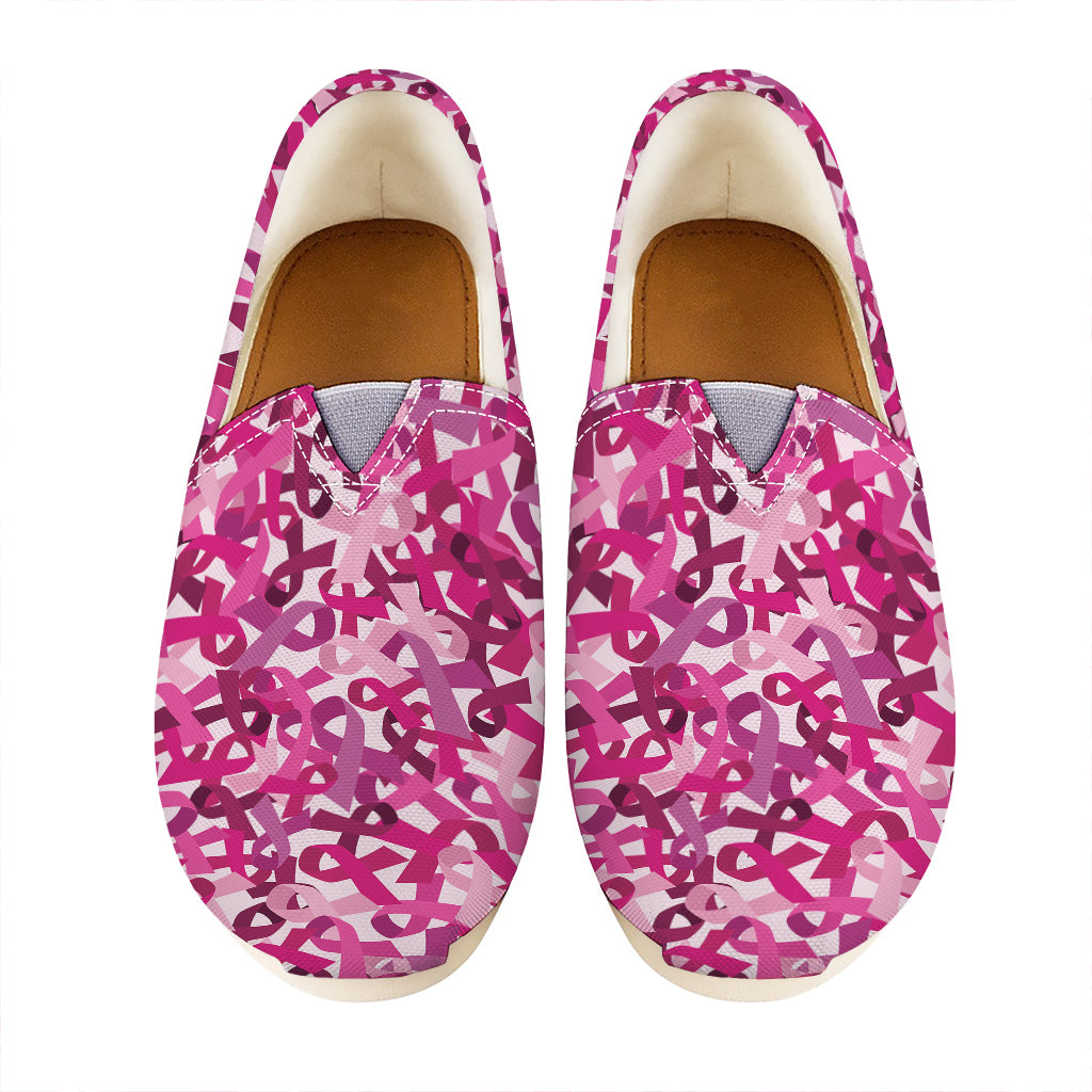 Breast Cancer Awareness Symbol Print Casual Shoes