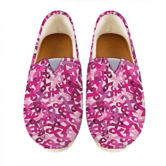 Breast Cancer Awareness Symbol Print Casual Shoes