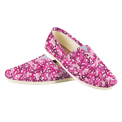 Breast Cancer Awareness Symbol Print Casual Shoes