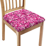 Breast Cancer Awareness Symbol Print Chair Cushion Cover