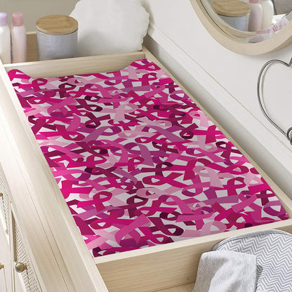 Breast Cancer Awareness Symbol Print Changing Pad Cover