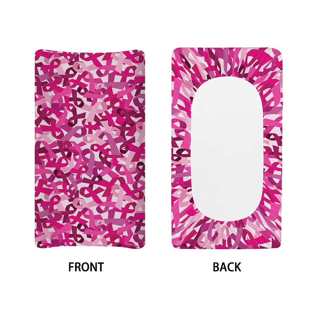 Breast Cancer Awareness Symbol Print Changing Pad Cover