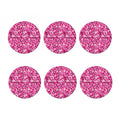 Breast Cancer Awareness Symbol Print Coaster Set