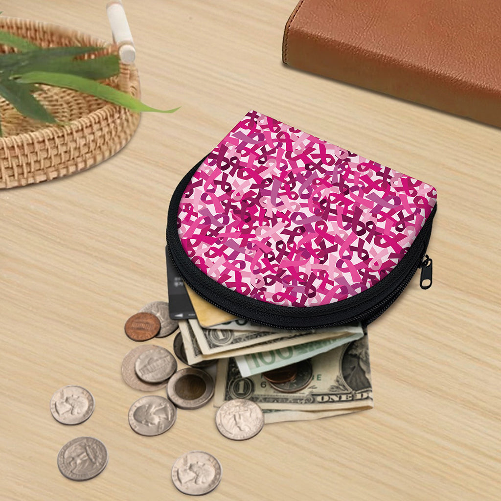 Breast Cancer Awareness Symbol Print Coin Purse