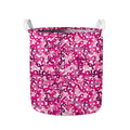 Breast Cancer Awareness Symbol Print Collapsible Laundry Basket