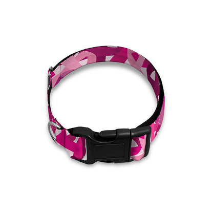 Breast Cancer Awareness Symbol Print Dog Collar