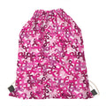 Breast Cancer Awareness Symbol Print Drawstring Bag
