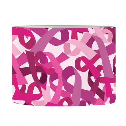 Breast Cancer Awareness Symbol Print Drum Lamp Shade