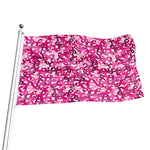 Breast Cancer Awareness Symbol Print Flag