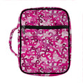 Breast Cancer Awareness Symbol Print Front Pocket Bible Bag