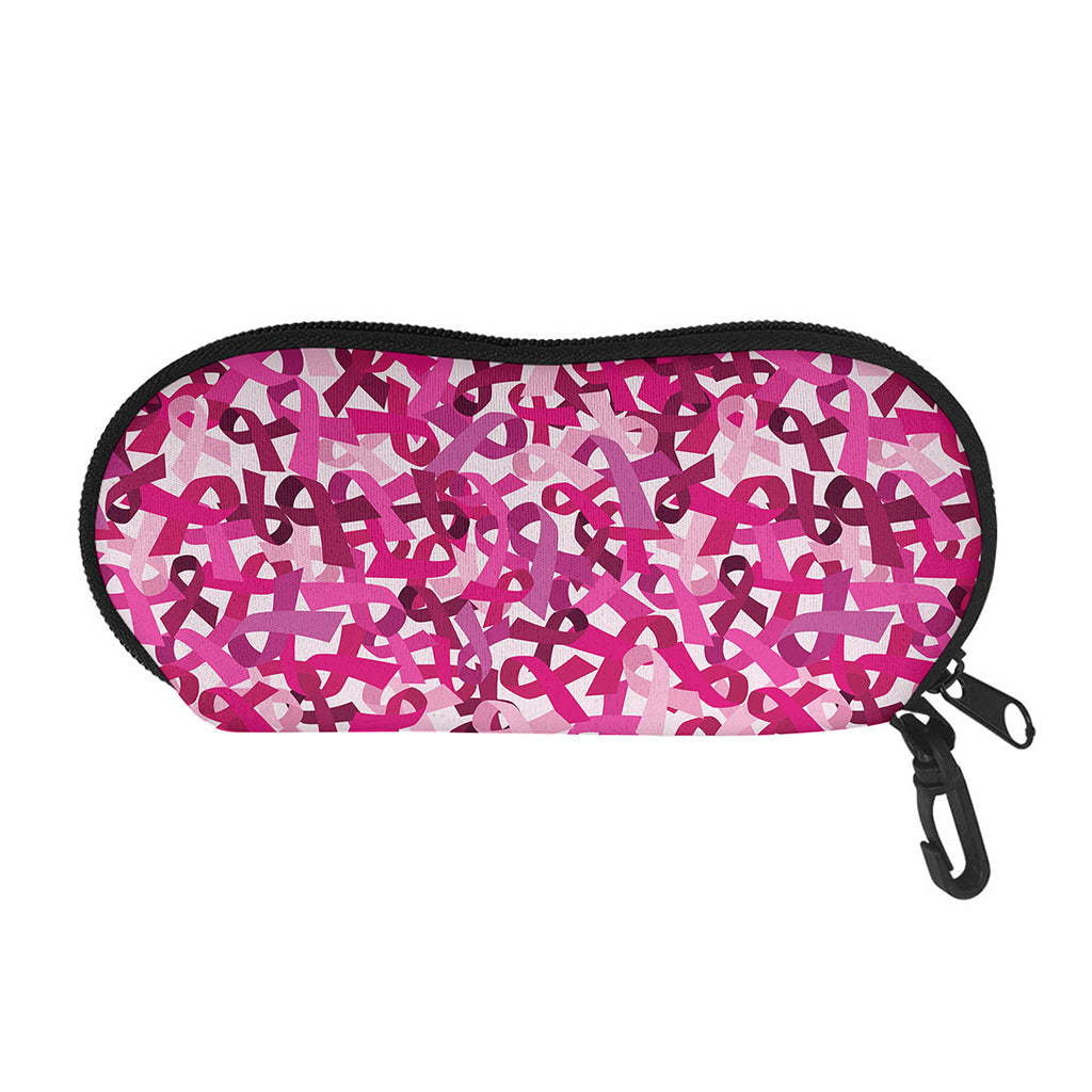 Breast Cancer Awareness Symbol Print Glasses Case