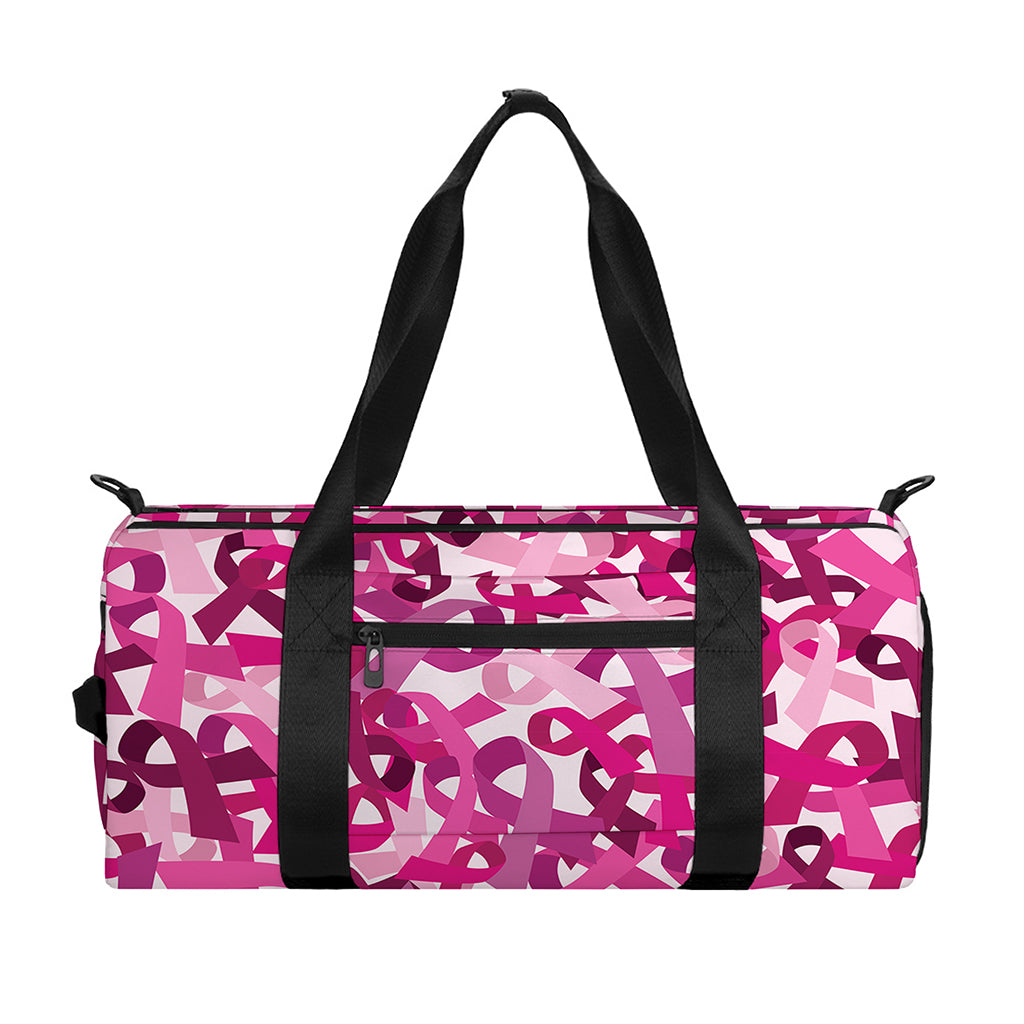 Breast Cancer Awareness Symbol Print Gym Bag