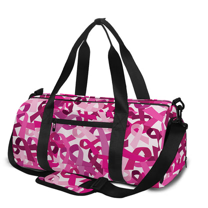 Breast Cancer Awareness Symbol Print Gym Bag