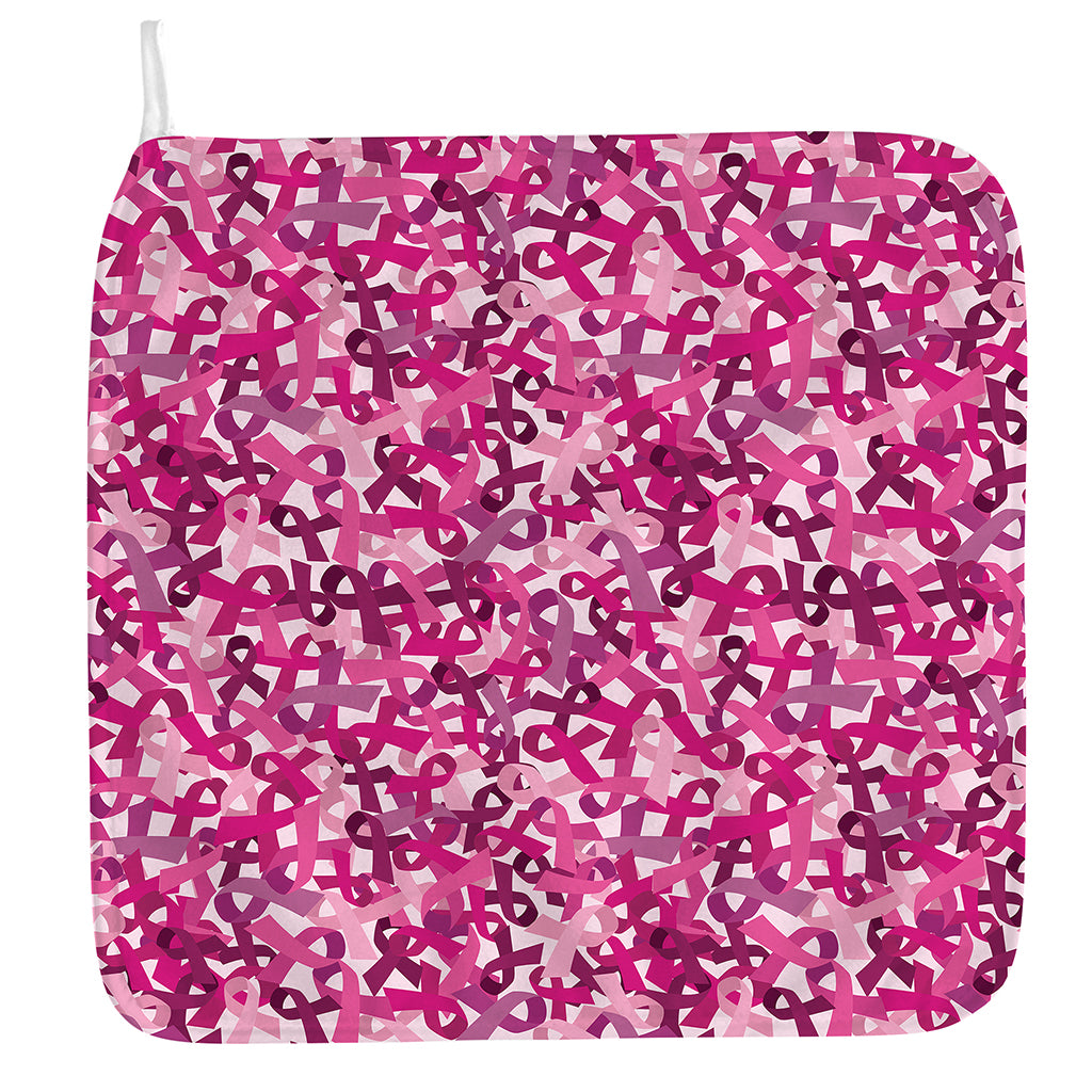 Breast Cancer Awareness Symbol Print Hand Towel