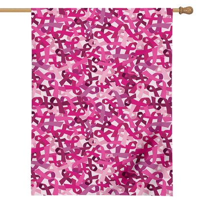 Breast Cancer Awareness Symbol Print House Flag