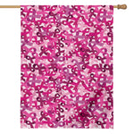 Breast Cancer Awareness Symbol Print House Flag