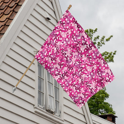 Breast Cancer Awareness Symbol Print House Flag