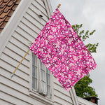 Breast Cancer Awareness Symbol Print House Flag