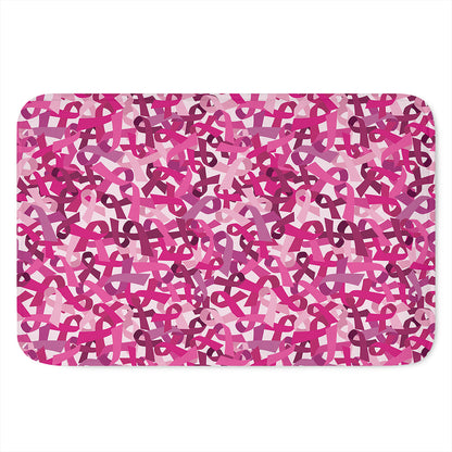 Breast Cancer Awareness Symbol Print Indoor Door Mat