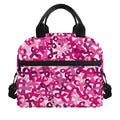 Breast Cancer Awareness Symbol Print Insulated Lunch Bag
