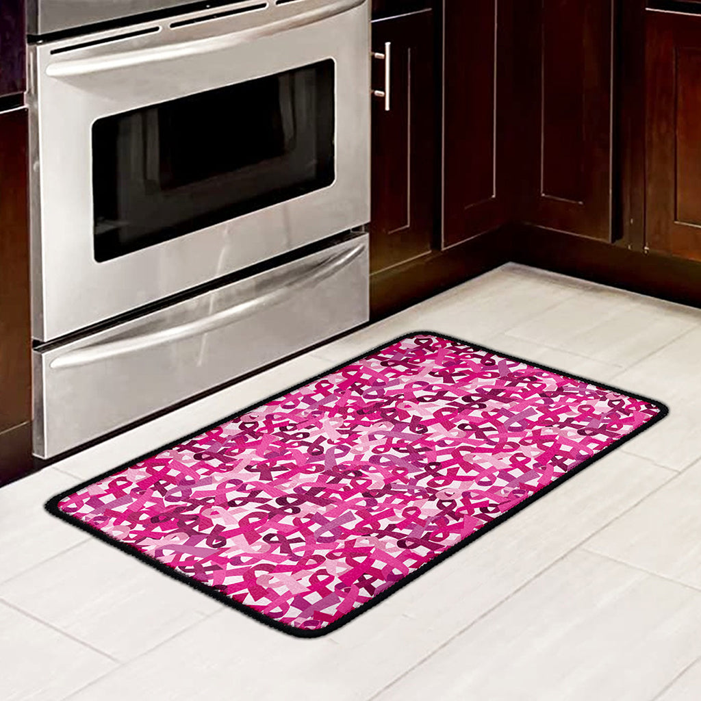 Breast Cancer Awareness Symbol Print Kitchen Mat