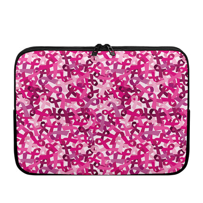 Breast Cancer Awareness Symbol Print Laptop Sleeve