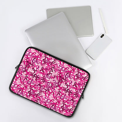 Breast Cancer Awareness Symbol Print Laptop Sleeve